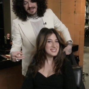 Long-layered haircut with Sal Saldeco
